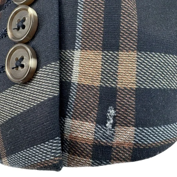 Paisley and Grey Slim Fit Plaid Blazer 44R